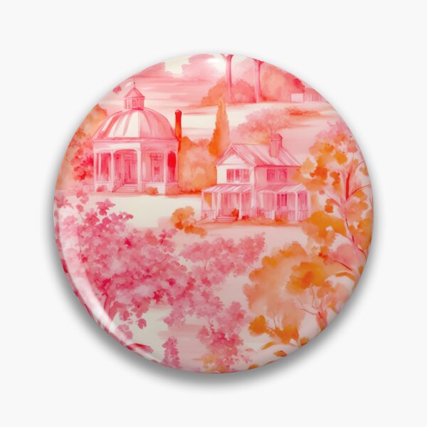 Item preview, Orange Rotunda toile watercolor designed and sold by SophieClimaArt.