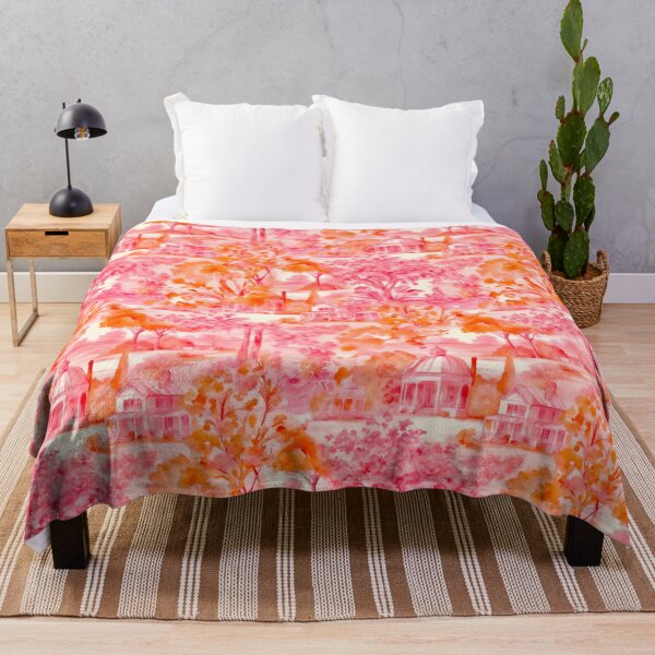 Item preview, Orange Rotunda toile watercolor designed and sold by SophieClimaArt.