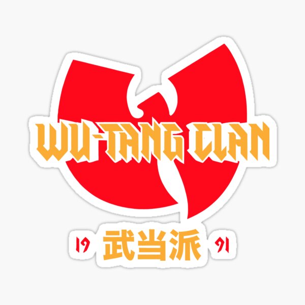 Wu-Tang Clan Bear 3.5 Tall Vinyl Sticker - Includes Two Stickers