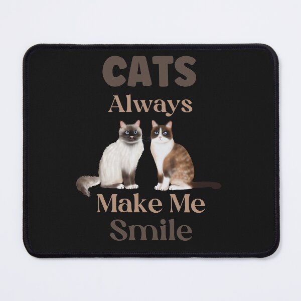 Item preview, Cats Always Make Me Smile designed and sold by HappyLifeCreate.