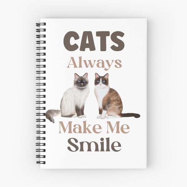 Item preview, Cats Always Make Me Smile designed and sold by HappyLifeCreate.