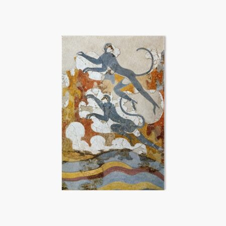 Vista previa del artículo con la obra «Fresco de los monos de Thera 03», diseñado y vendido por Weston  Westmoreland.
