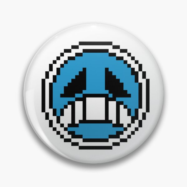 Item preview, fire fist sad face pixel art designed and sold by BashPIXIE.