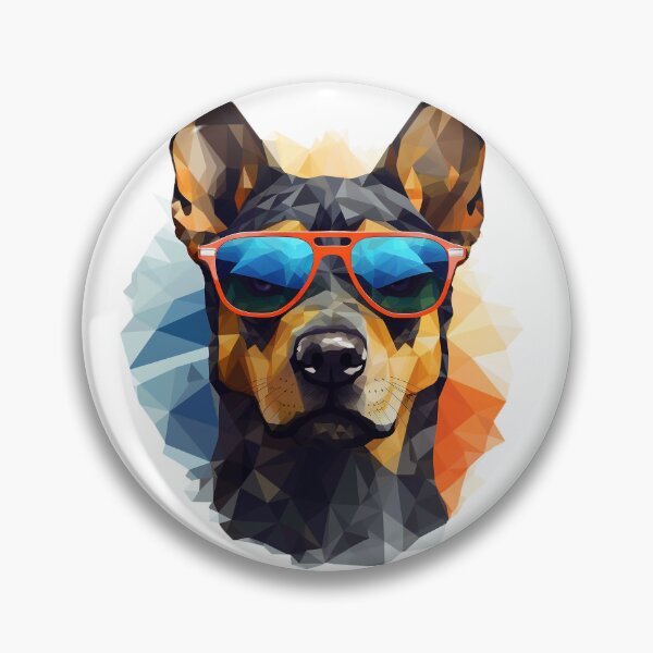 Item preview, A polygon-style dog wearing sunglasses designed and sold by Studio-Coni.