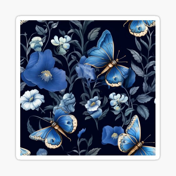 Item preview, Flowers and Butterflies designed and sold by Digital Dreamtales.