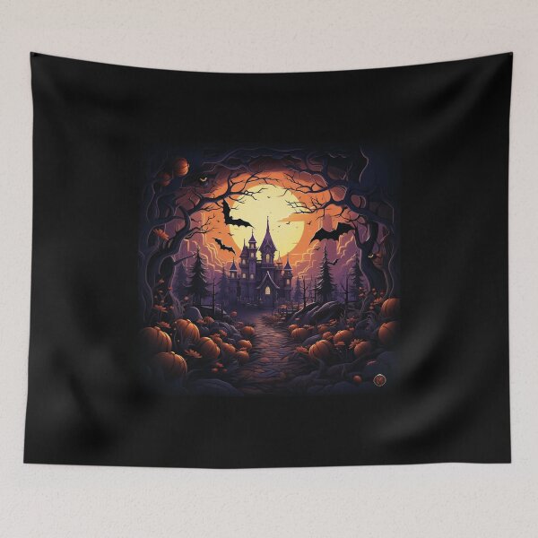 Item preview, Illustration hallowwen In the heart of a Halloween night designed and sold by Mickeymouse2023.