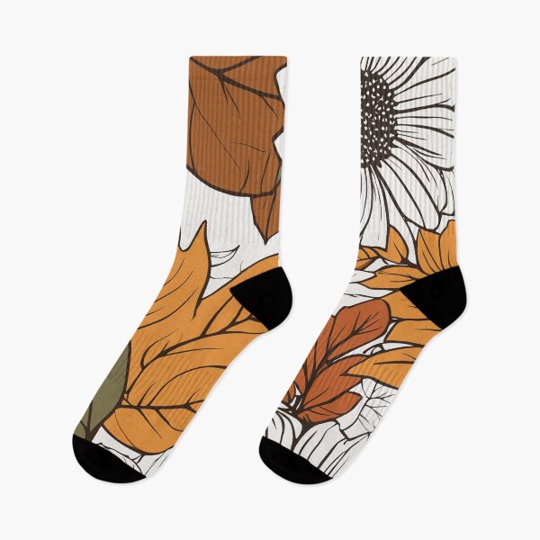 Item preview, Fall floral pattern. Flowers and leaves. designed and sold by twisted-dot.