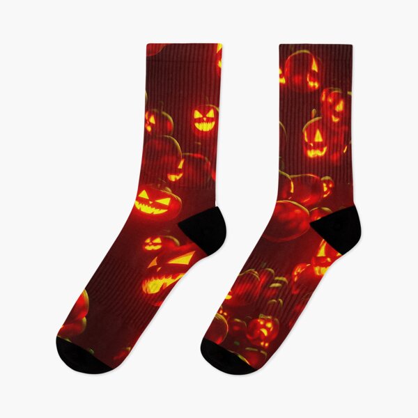 Item preview, Halloween themed wallpaper - Burning Pumpkin Faces designed and sold by ManuelAndreas.