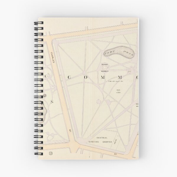 Item preview, Vintage Map of The Boston Commons (1895) designed and sold by BravuraMedia.