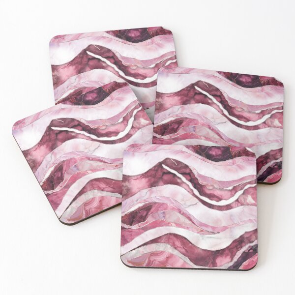 Item preview, Waves - Pink Marble Abstract designed and sold by k9printart.