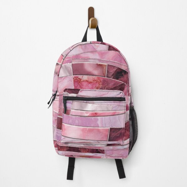 Item preview, Mosaic Waves - Pink Marble Abstract designed and sold by k9printart.