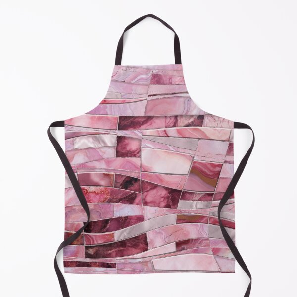 Item preview, Mosaic Waves - Pink Marble Abstract designed and sold by k9printart.