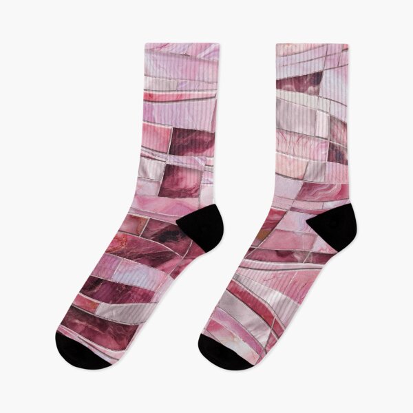 Item preview, Mosaic Waves - Pink Marble Abstract designed and sold by k9printart.