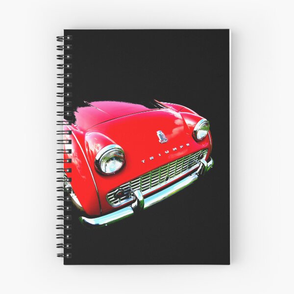 Item preview, Triumph TR3 British 1950s classic car front quarter red designed and sold by soitwouldseem.