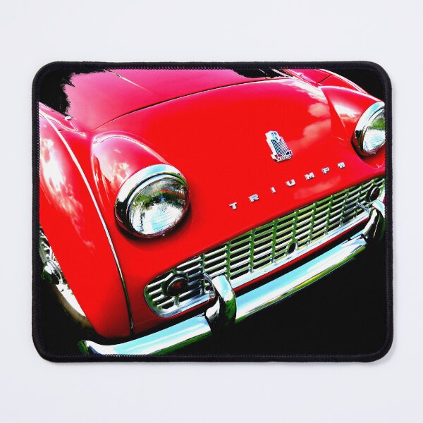 Item preview, Triumph TR3 British 1950s classic car front quarter red designed and sold by soitwouldseem.