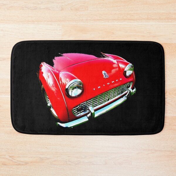 Item preview, Triumph TR3 British 1950s classic car front quarter red designed and sold by soitwouldseem.