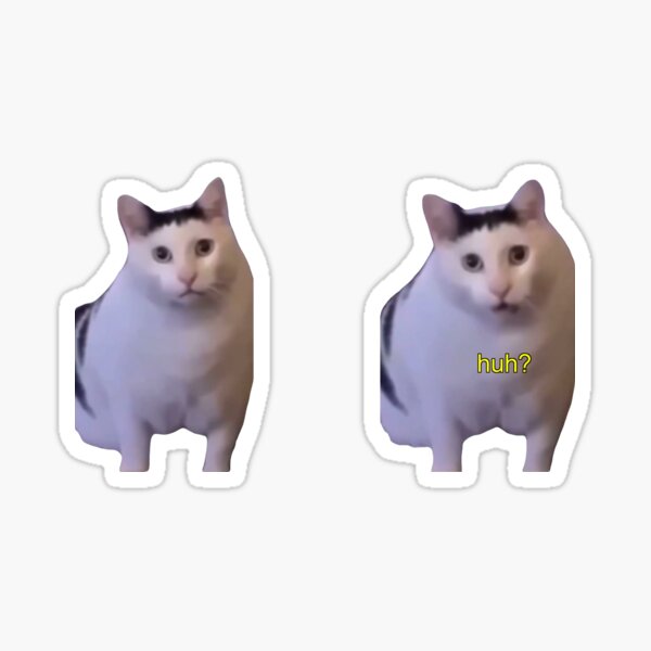 Meme Cat Stickers Pop Cat Bingus Big Floppa Polite Cat 