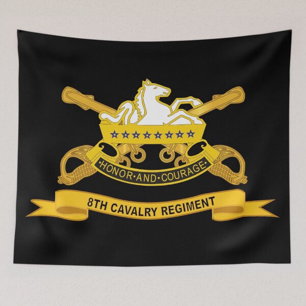 Item preview, Army  - 8th Cavalry Regiment w Br - Ribbon designed and sold by Military Insignia Products.