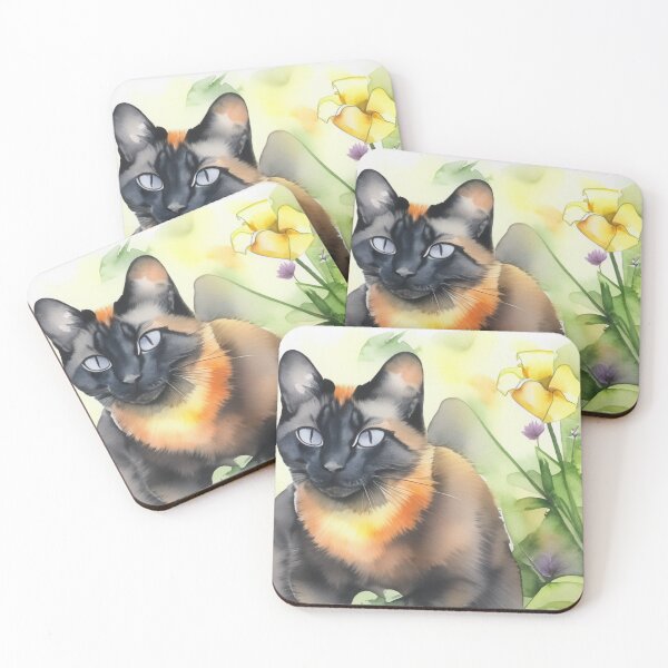 Item preview, Cat in garden  with flowers designed and sold by Photopat.