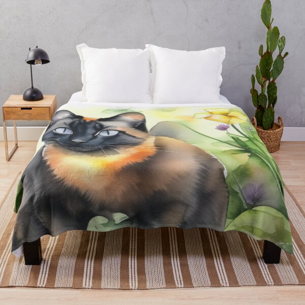 Item preview, Cat in garden with flowers designed and sold by Photopat.