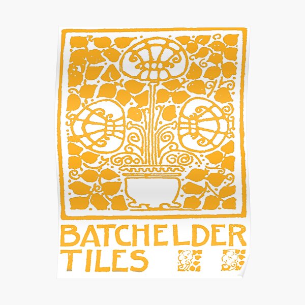 Batchelder Tiles Catalog Illustration Poster