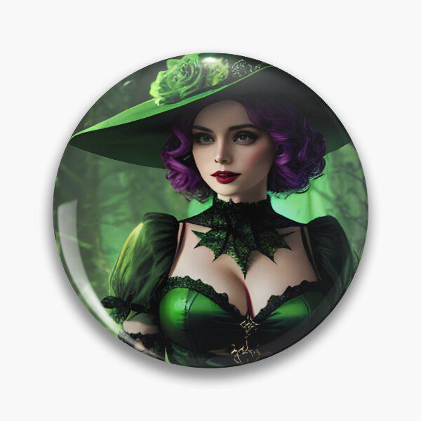 Item preview, Pretty Green Witch designed and sold by KoliBabb.