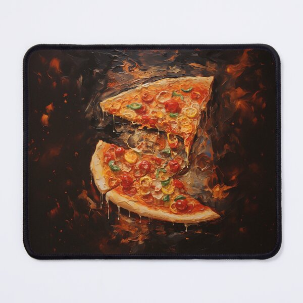Item preview, Veggie Pizza Impasto Oil Painting designed and sold by JoanNinjaHen.