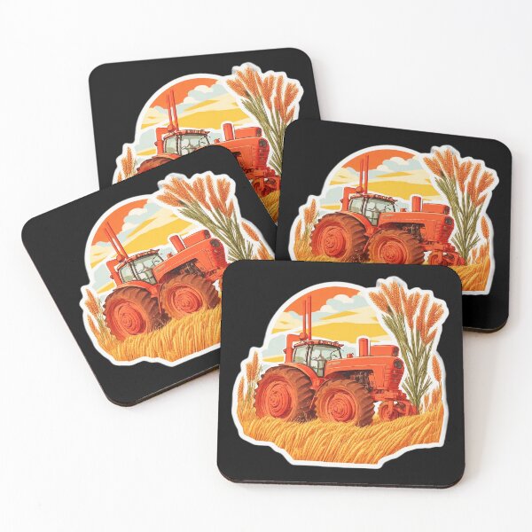 Item preview, Red Tractor Harvesting Wheat - I Love Farming designed and sold by Ridiculam Toga.