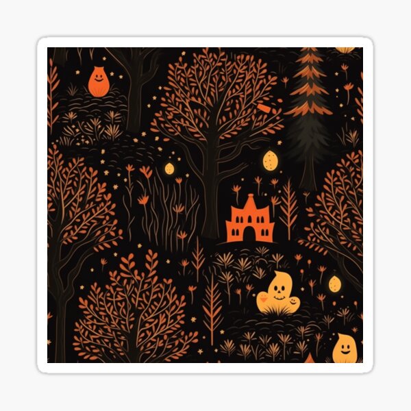 Item preview, Halloween pattern designed and sold by MidArtForge.