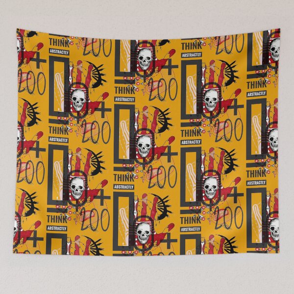 Item preview, Hand and skull abstraction with the inscription designed and sold by Lucky Day Shop 777.