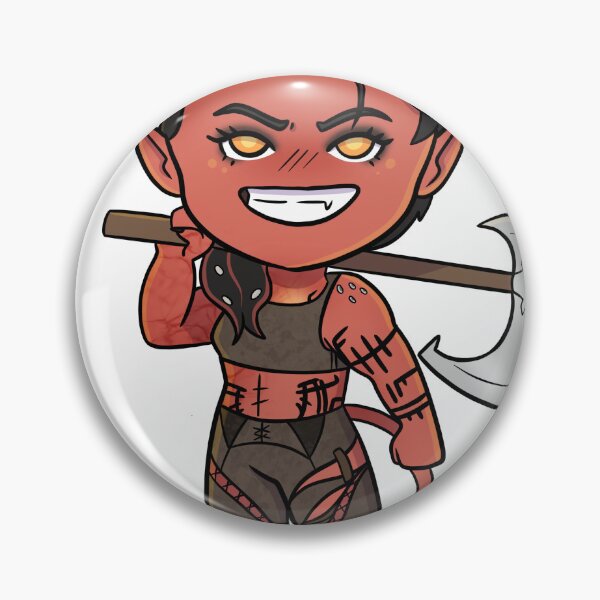 Artikelvorschau, Karlach Chibi | Hey Soldat! entworfen und verkauft von DoodleSpookShop.