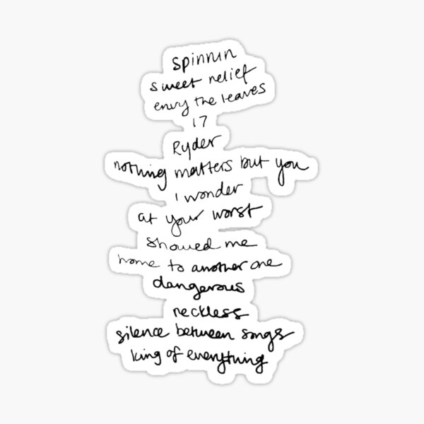 Item preview, silence between songs tracklist designed and sold by brighter days inc..