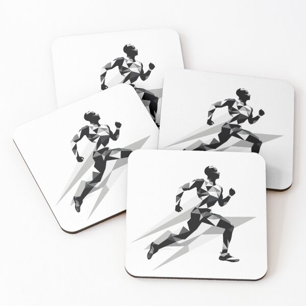 Item preview, Dynamic Sprinter Silhouette - Energetic Running Athlete Artwork designed and sold by taujiart.