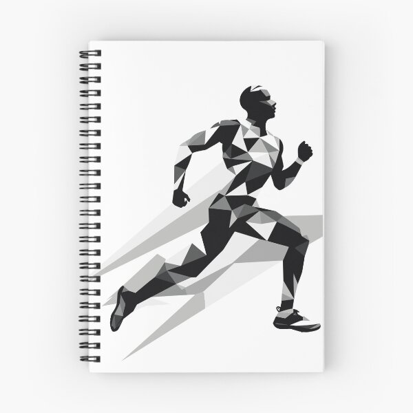 Item preview, Dynamic Sprinter Silhouette - Energetic Running Athlete Artwork designed and sold by taujiart.