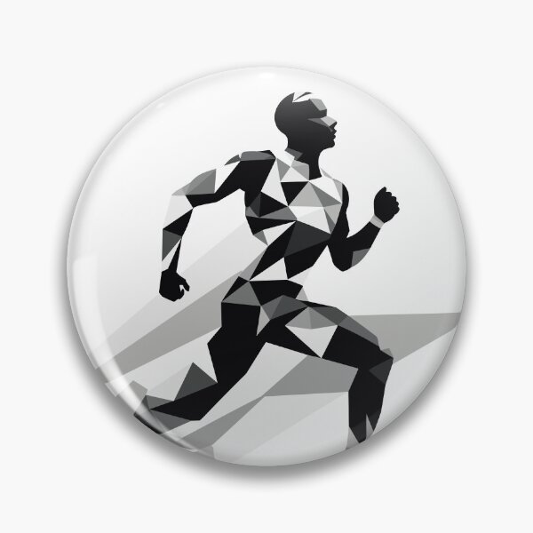 Item preview, Dynamic Sprinter Silhouette - Energetic Running Athlete Artwork designed and sold by taujiart.