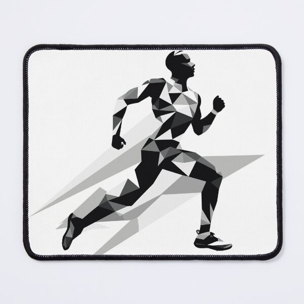 Item preview, Dynamic Sprinter Silhouette - Energetic Running Athlete Artwork designed and sold by taujiart.