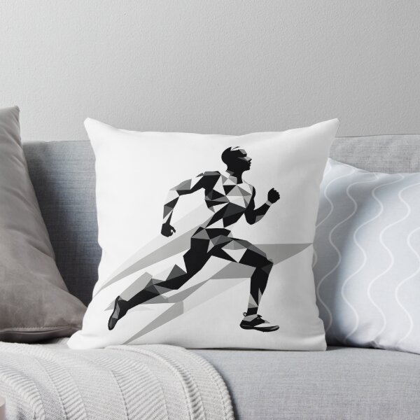 Item preview, Dynamic Sprinter Silhouette - Energetic Running Athlete Artwork designed and sold by taujiart.