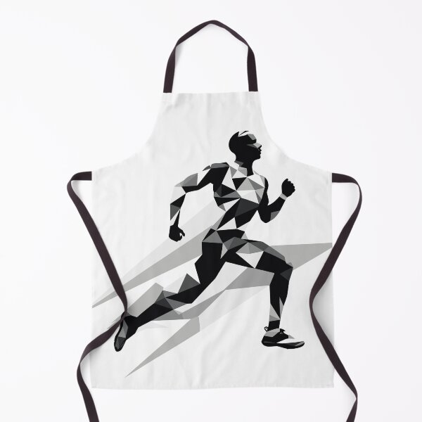 Item preview, Dynamic Sprinter Silhouette - Energetic Running Athlete Artwork designed and sold by taujiart.