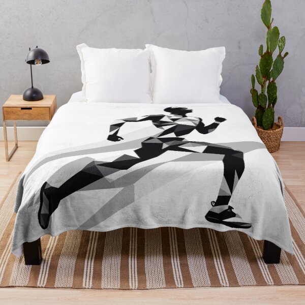 Item preview, Dynamic Sprinter Silhouette - Energetic Running Athlete Artwork designed and sold by taujiart.
