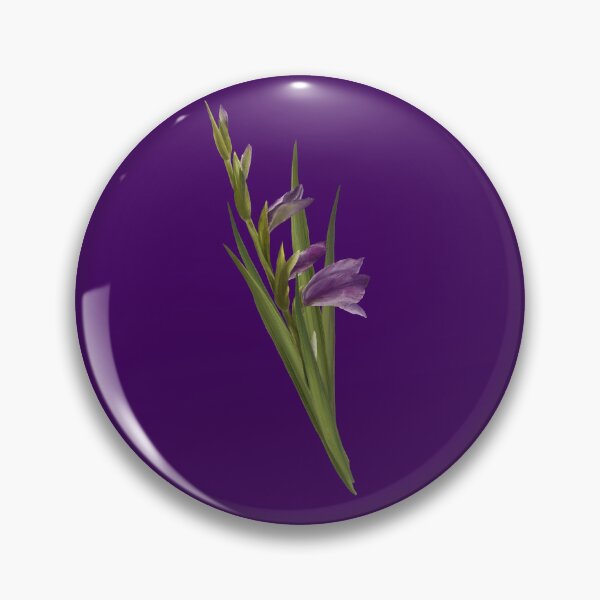 Artikelvorschau, Gladiolen violette Blüten, handgezeichnete Aquarell-Digital-Blumenillustration von Blumen und Blättern. entworfen und verkauft von BartolArt.
