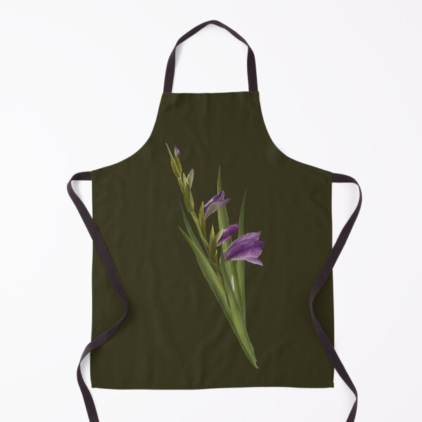 Item preview, Gladioluses violet flowers, hand drawn watercolor digital floral illustration of flowers and leaves. designed and sold by BartolArt.