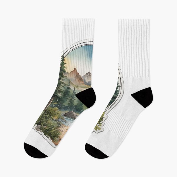 Item preview, Mountain View Watercolor Wildlife designed and sold by Kodamaen.
