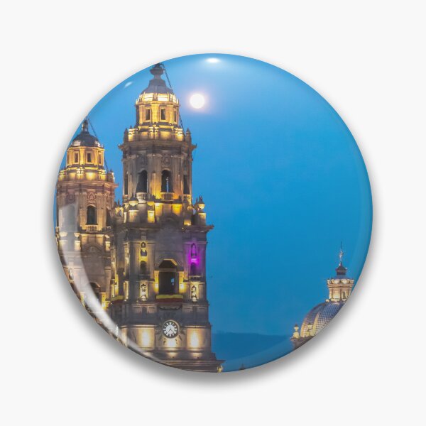 Item preview, Mexico. Morelia. Cathedral at Night with Full Moon. designed and sold by vadim19.