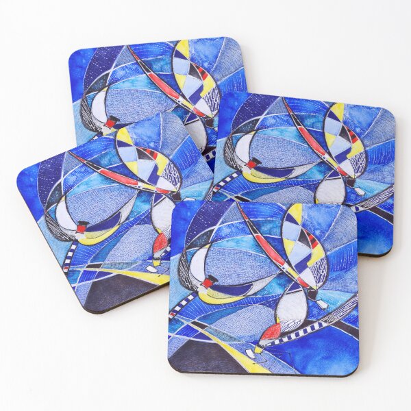 Item preview, Geometric dragonflies designed and sold by PinceauDansant.