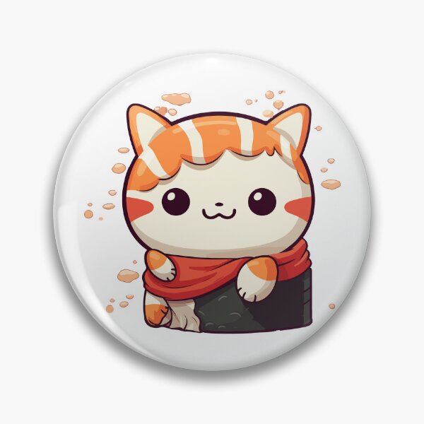 Artikelvorschau, Koneko Sushi Bon – Süße Sushi-Katze mit Lachsfell entworfen und verkauft von Shtick.
