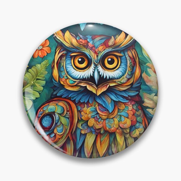 Item preview, Floral Owl in the Jungle. designed and sold by AllureLab.