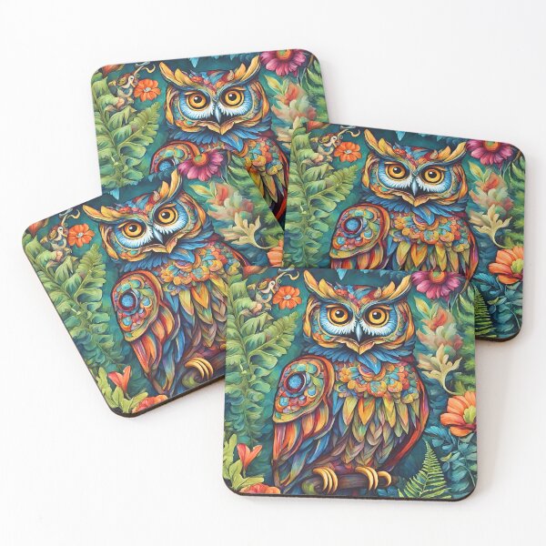 Item preview, Floral Owl in the Jungle. designed and sold by AllureLab.