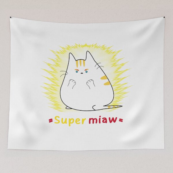 Item preview, Dragon Ball Super Saiyan Cat designed and sold by RidBou.