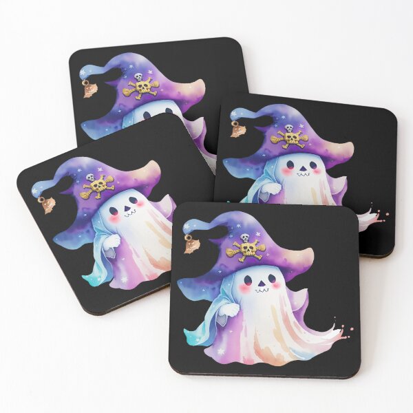 Item preview, Ghost with Pirate Hat and Skull designed and sold by pixclipart.