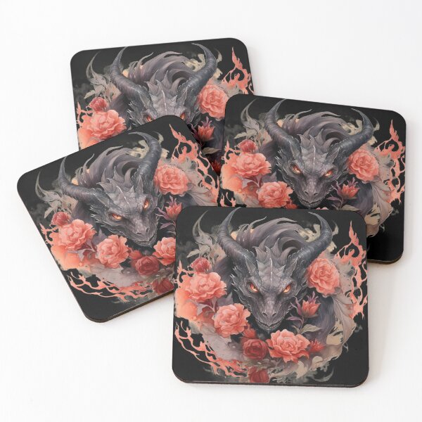 Item preview, Fantasy World Dragon Fantasy Dragon Dragon in Flowers designed and sold by AnnaMDesign.